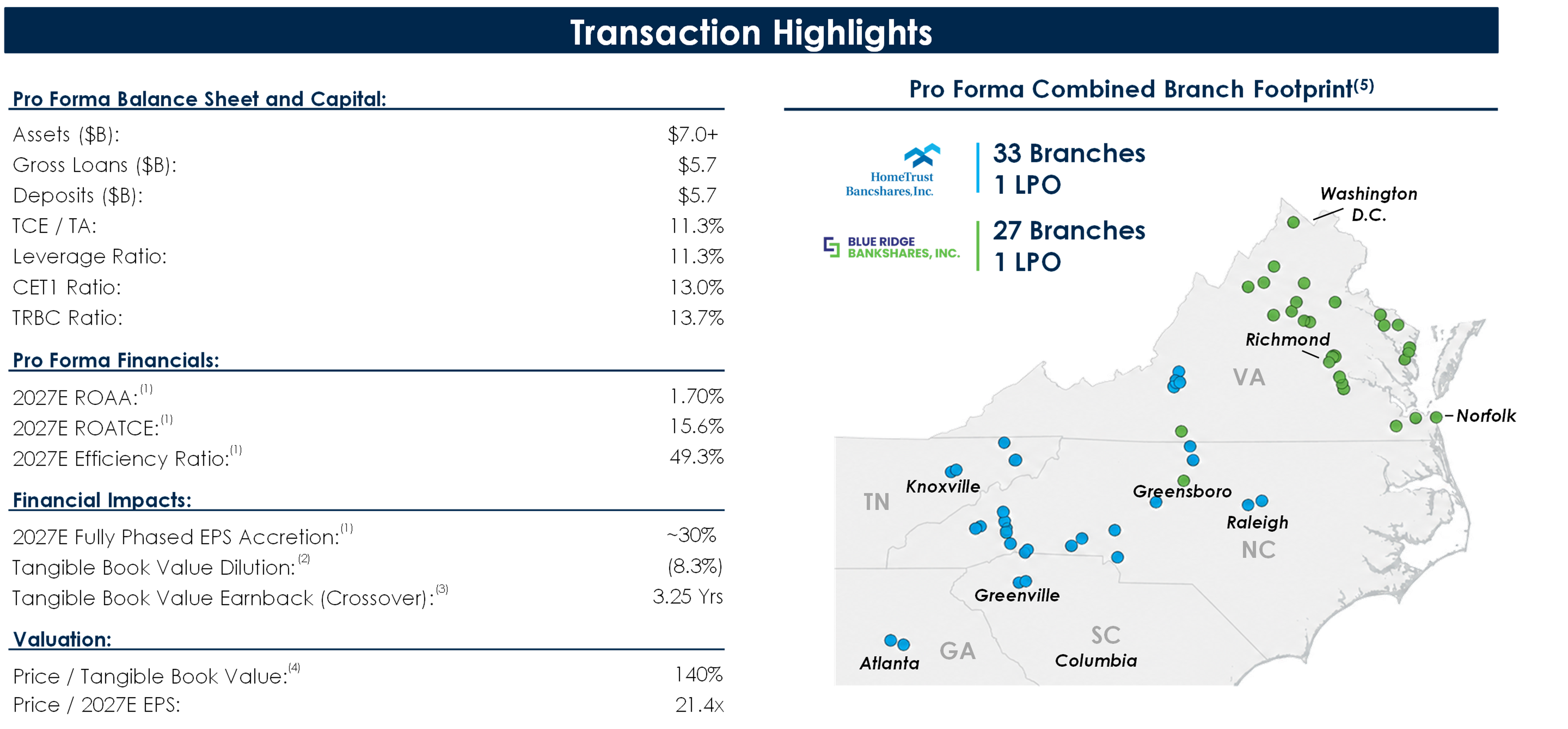 Blue Ridge Bankshare Map